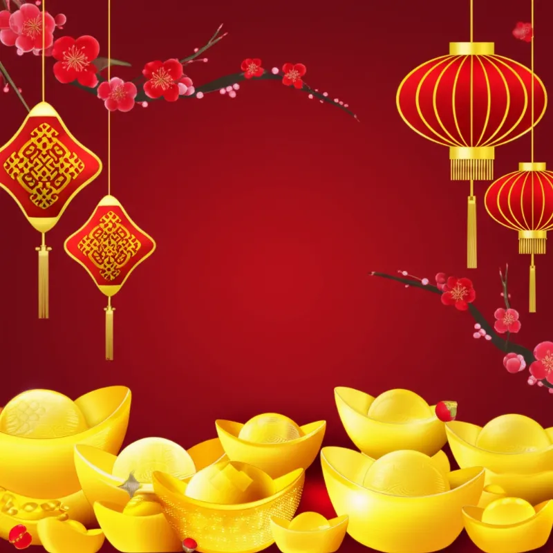 Background Tết vector PNG siêu nét với họa tiết truyền thống rực rỡ, mang không khí Tết Việt