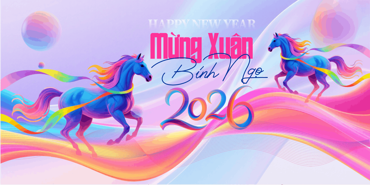 background con ngựa 2026 vector