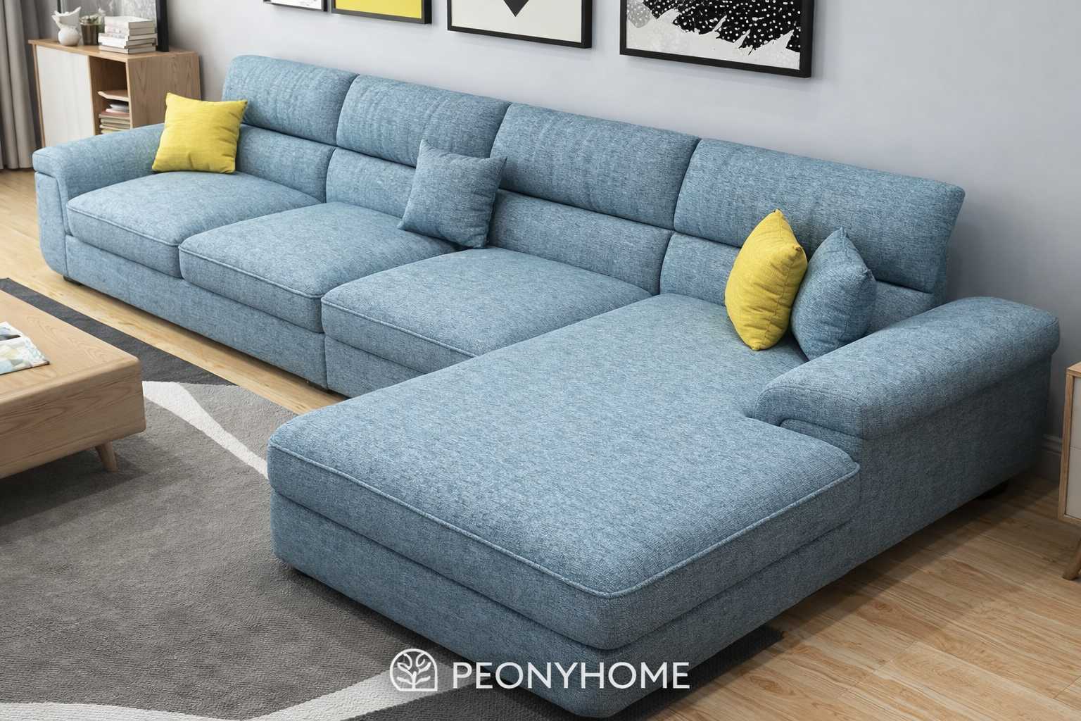 Bọc lại sofa vải nỉ Hàn Quốc nhung Bỉ tại TPHCM PeonyHome
