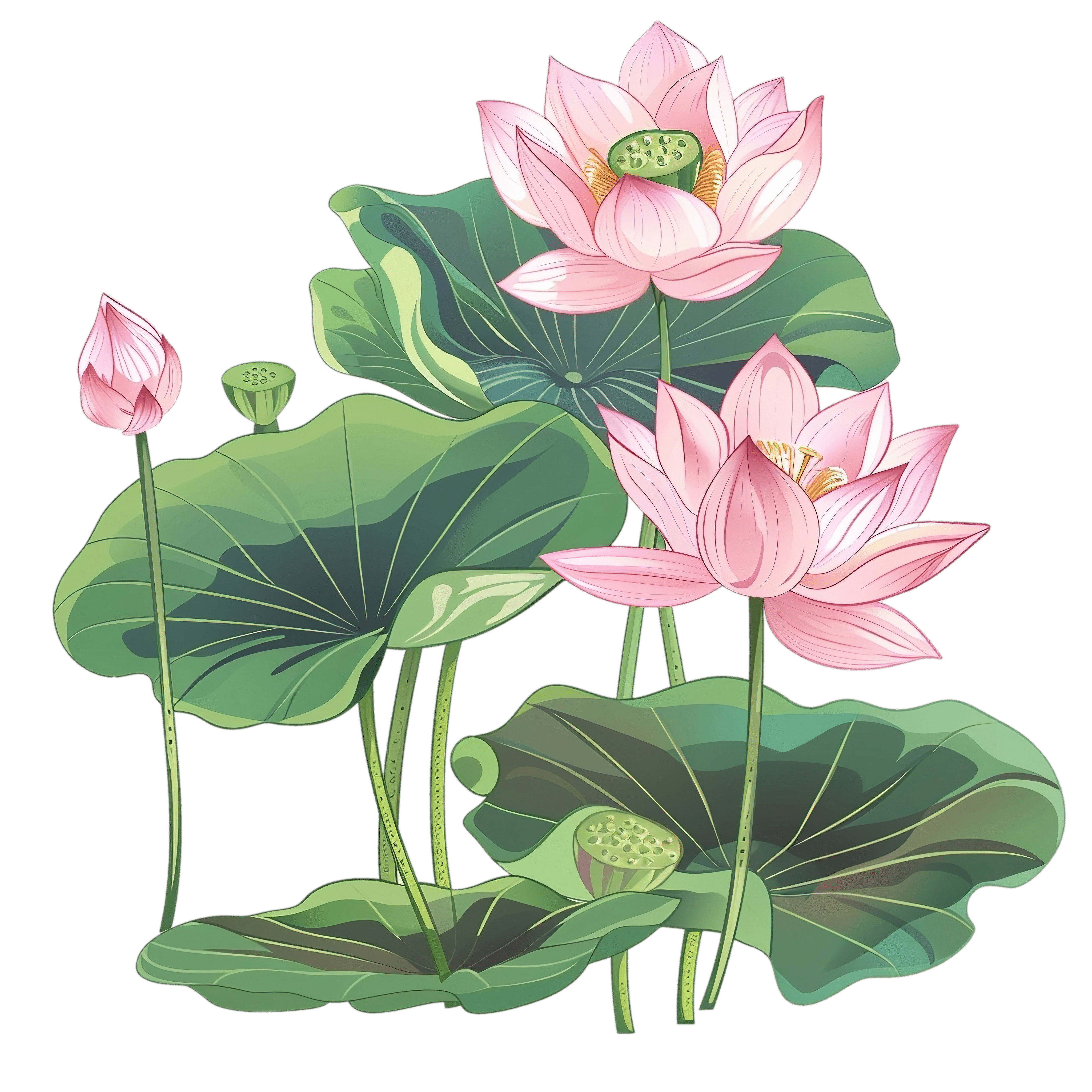 Hoa sen vector png